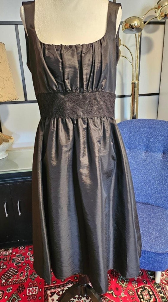 Y2K Liz Claiborne Classic Black Sleeveless Evening Dress Gown Size 10 China 