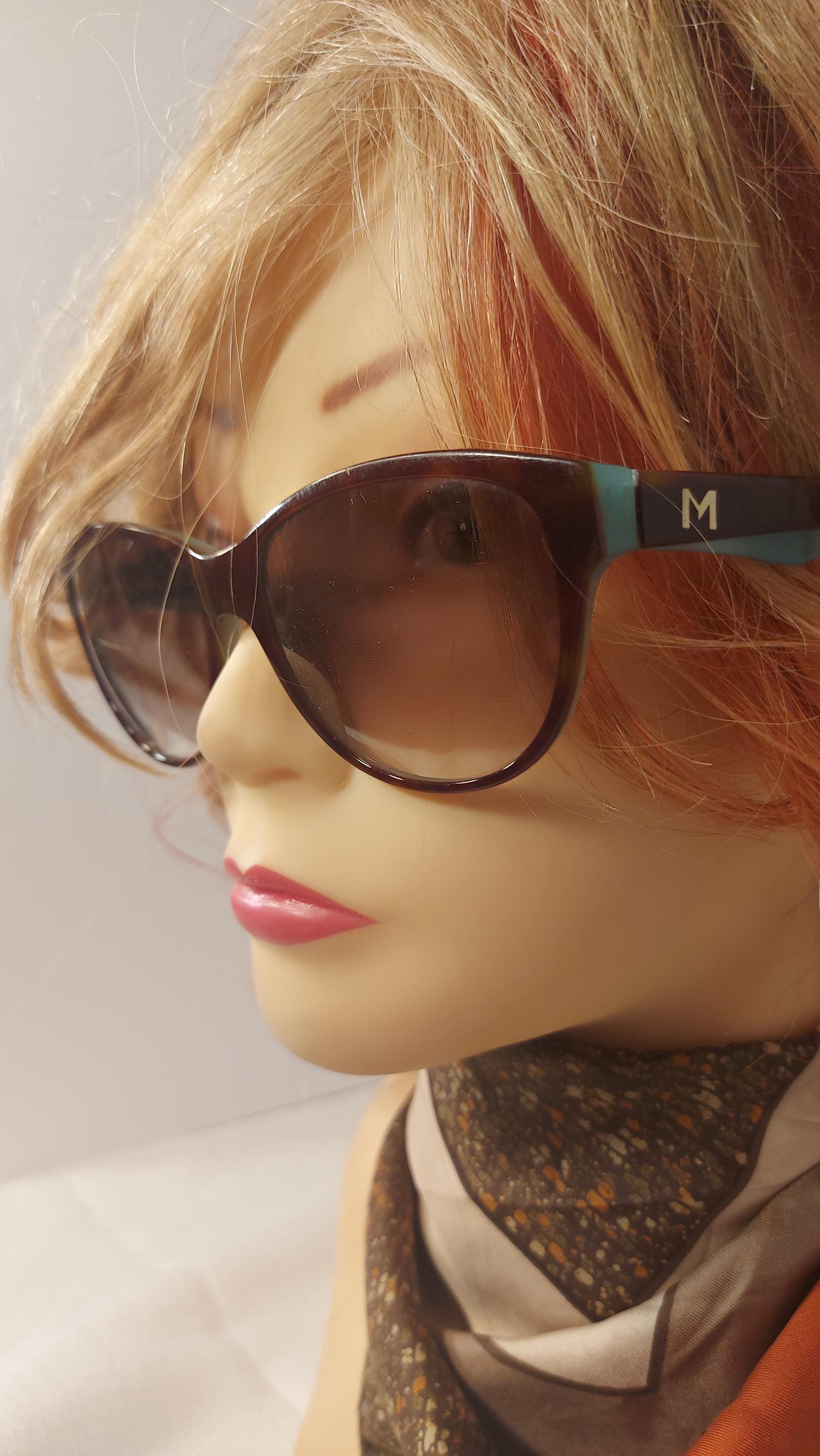 Lunettes De Soleil Thierry Mugler Vintage TM 10014 C3 – Monture Or/gris, Verres Miroir Orange, Neuf Sans étiquette