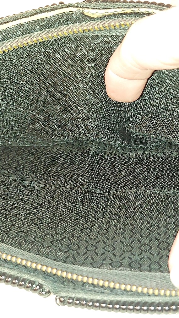 Vintage Telephone Cord Purse, Black & White Geome… - image 8