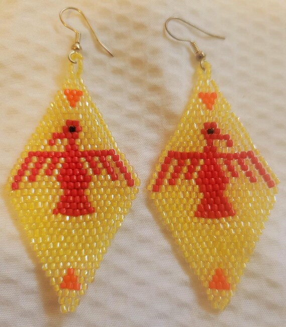 Handcrafted Native American Thunderbird Glass See… - image 2