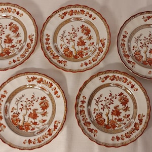 Plato de pan Copeland Spode India Tree, borde festoneado, fabricado en Inglaterra