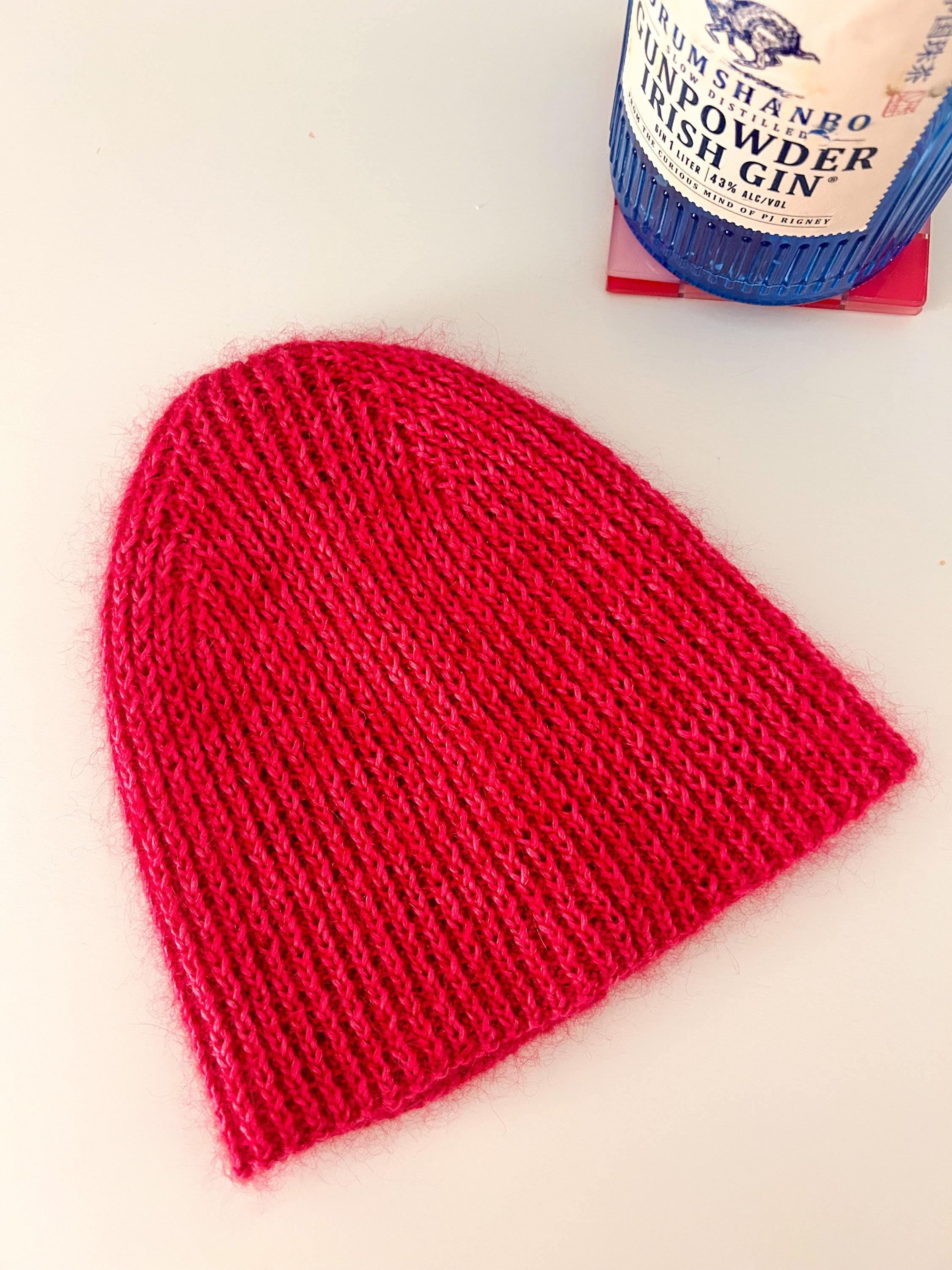 Knitted Beanie Pattern: Easy Beginner Ribbed Hat (PDF Download - Etsy