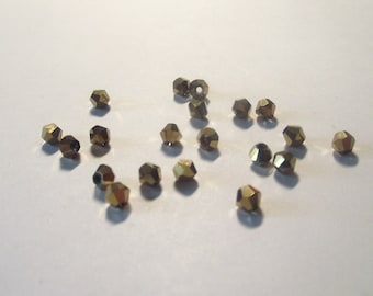 Bronze Crystals Swarovski Set of 20- 4mm