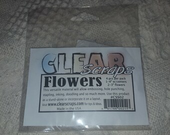 Clear Scraps Flower accessory pack
