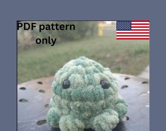Patrón PDF de descarga digital para el pulpo bebé Otto