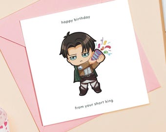 Attack on Titan Celebration Card | Captain Levi | Anniversary