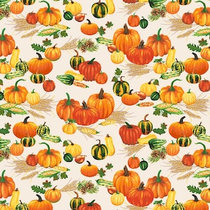 Pumpkin fabric, Autumn fabric, Pumpkin Patch, fall fabric, Pumpkin Harvest, fall pumpkin, Windham fabric, corn husks