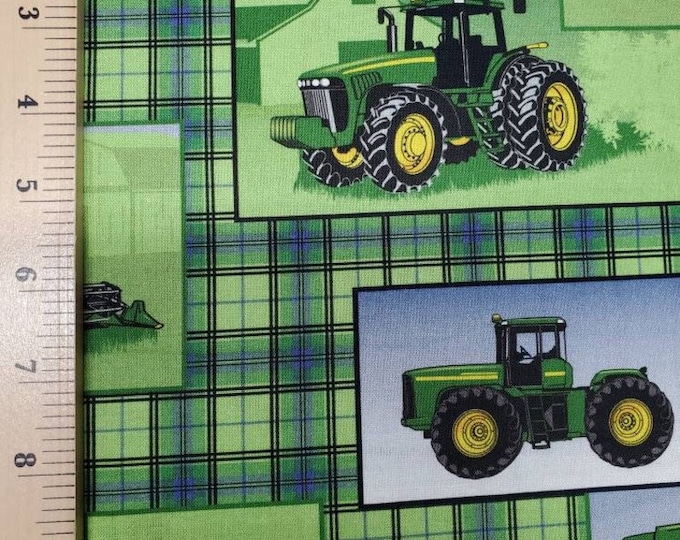 John Deere Fabric, Tractor Fabric, Tractor Toss, Cotton Fabric Quilting