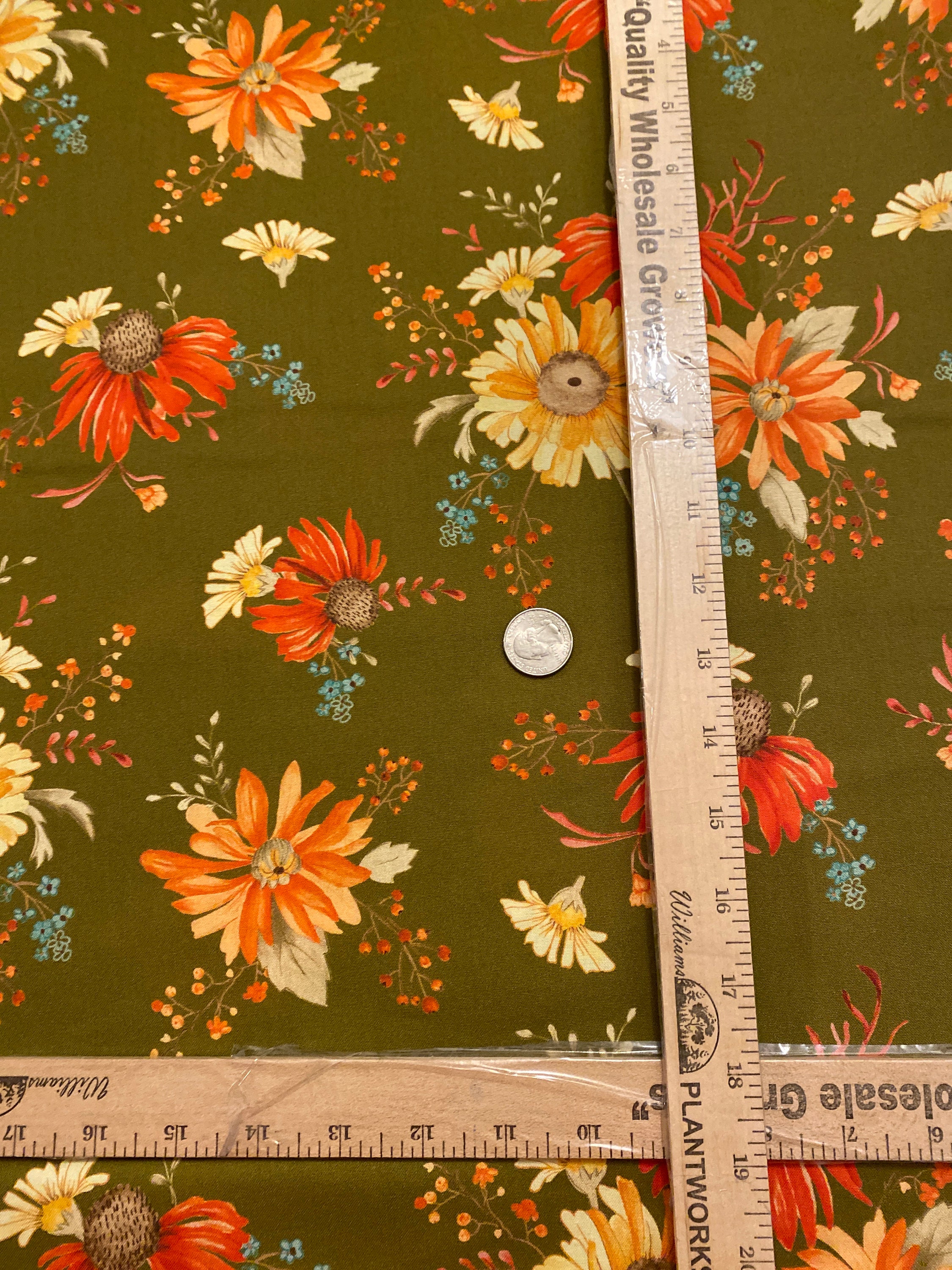 Dusty Fall Floral Fabric by the Yard. Watercolor Florals, Burgundy, Autumn,  Fall Fabric, Botanical. Quilt Cotton, Knit, Jersey or Minky 