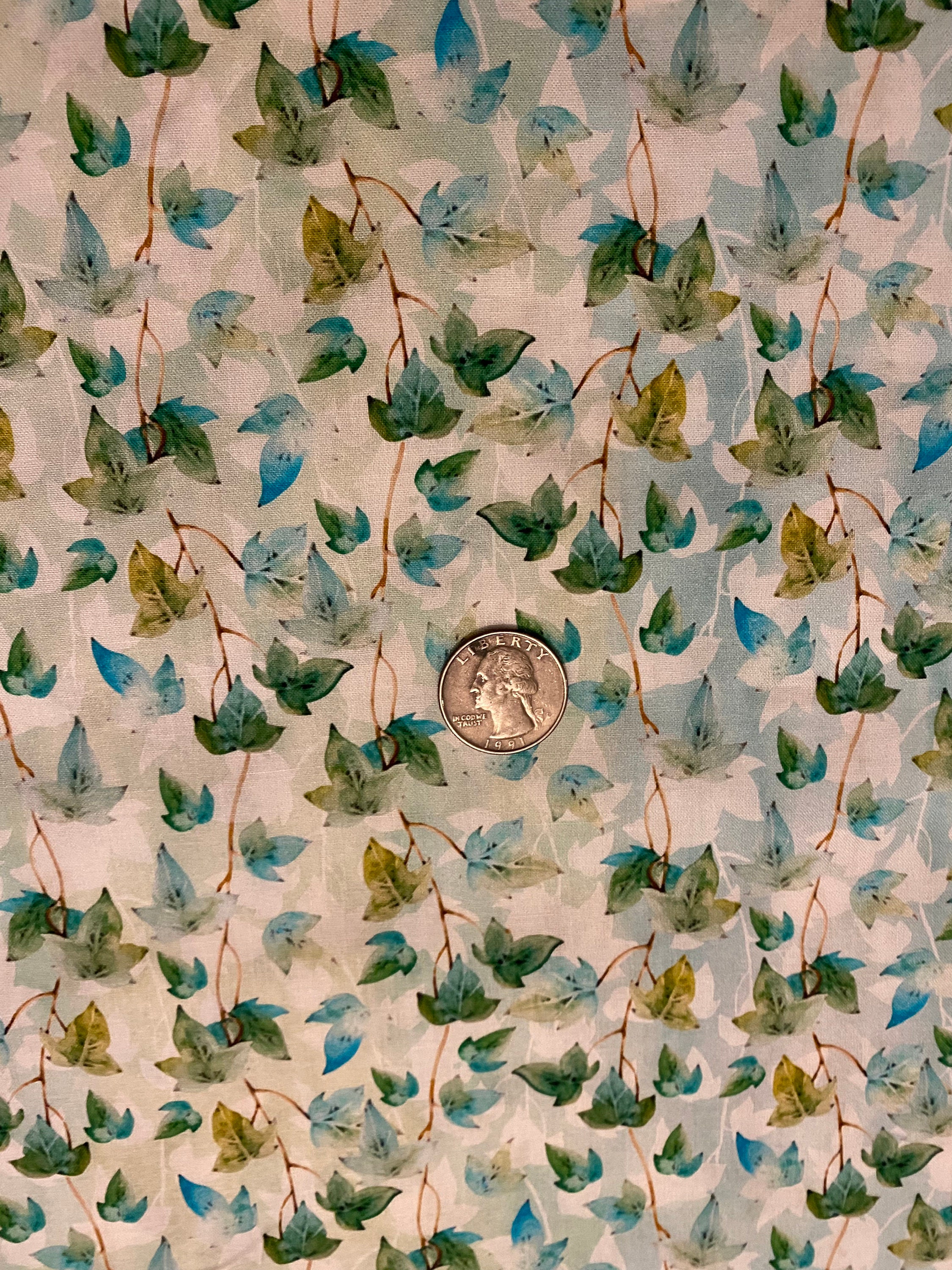 Ivy Fabric Green Ivy fabric Patricia ivy fabric Green white Etsy