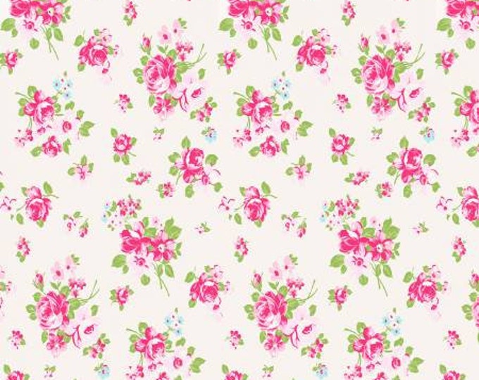 Shade Cloth For Roses Rose Fabric, Multi Tossed Roses, 100% Cotton Fabric, Fabric Traditions ...