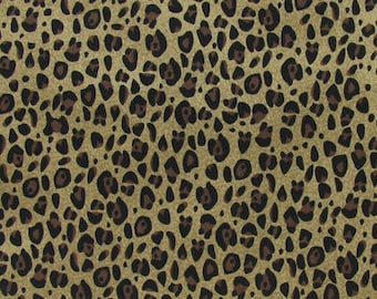 Cheetah print  fabric, animal print fabric,  quilting apparel cotton  sewing quilting 100% cotton