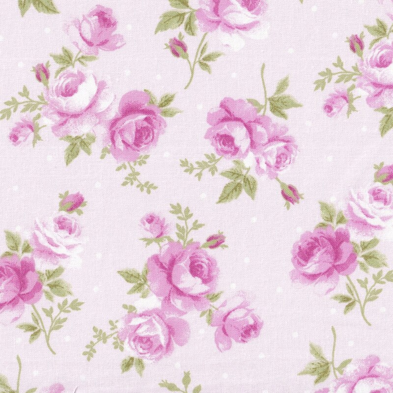 Pink Roses Fabic Rose Fabric - Etsy