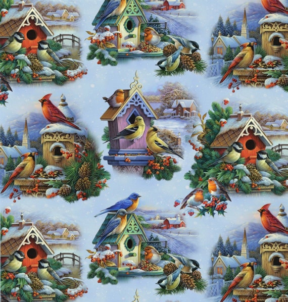 Christmas Birds, Christmas Birdhouses, Cardinals Finches
