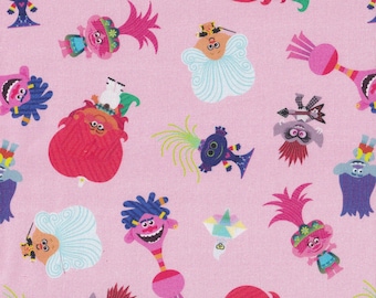 Vintage Treasure Troll Sheets Set- Rare Twin Flat, Fitted Bottom