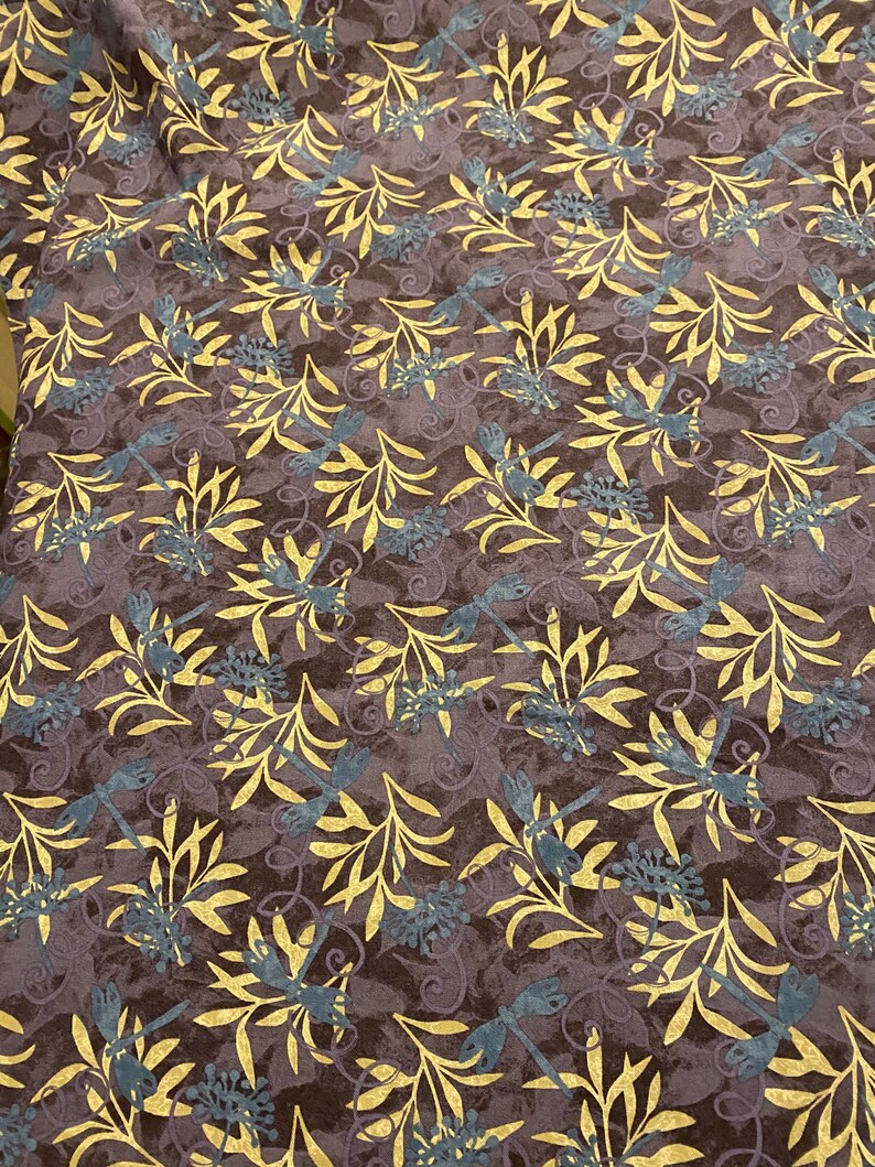 Jasmine fabric Floral Vine fabric Springs Creative, floral fabric Susan Winget dragonfly fabric Floral fabric Jasmine Dragonfly