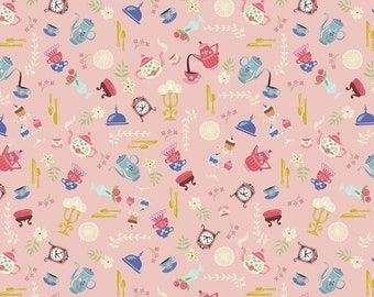 Beauty and the Beast fabric, Beauty and beast, Pink Ojects, Riley Blake, Storytell fabric, fat quarter, 1/2 or yard cotton quilting