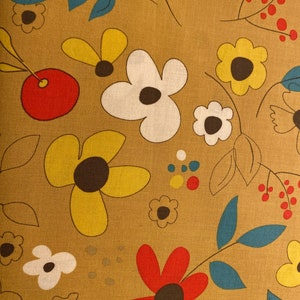 On the Bright side, green floral fabric, green flowers, Floral fabric, Riley Blake fabric, quilting apparel cotton fat quarter,1/2  or yard