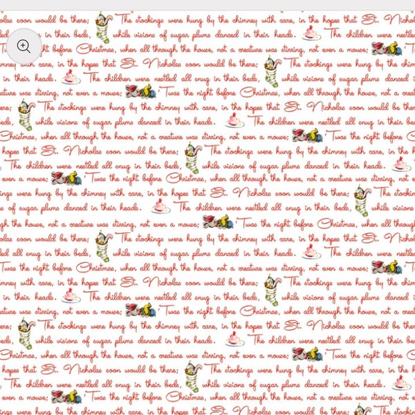 Christmas Joys, Christmas fabric, white Christmas, Riley Blake,  vintage Christmas, Christmas Text, Christmas words, White Text Christmas