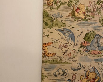 Winnie the Pooh, Pooh fabric, Pooh Toile fabric,  100% cotton fabric,  quilting apparel  cotton fabric