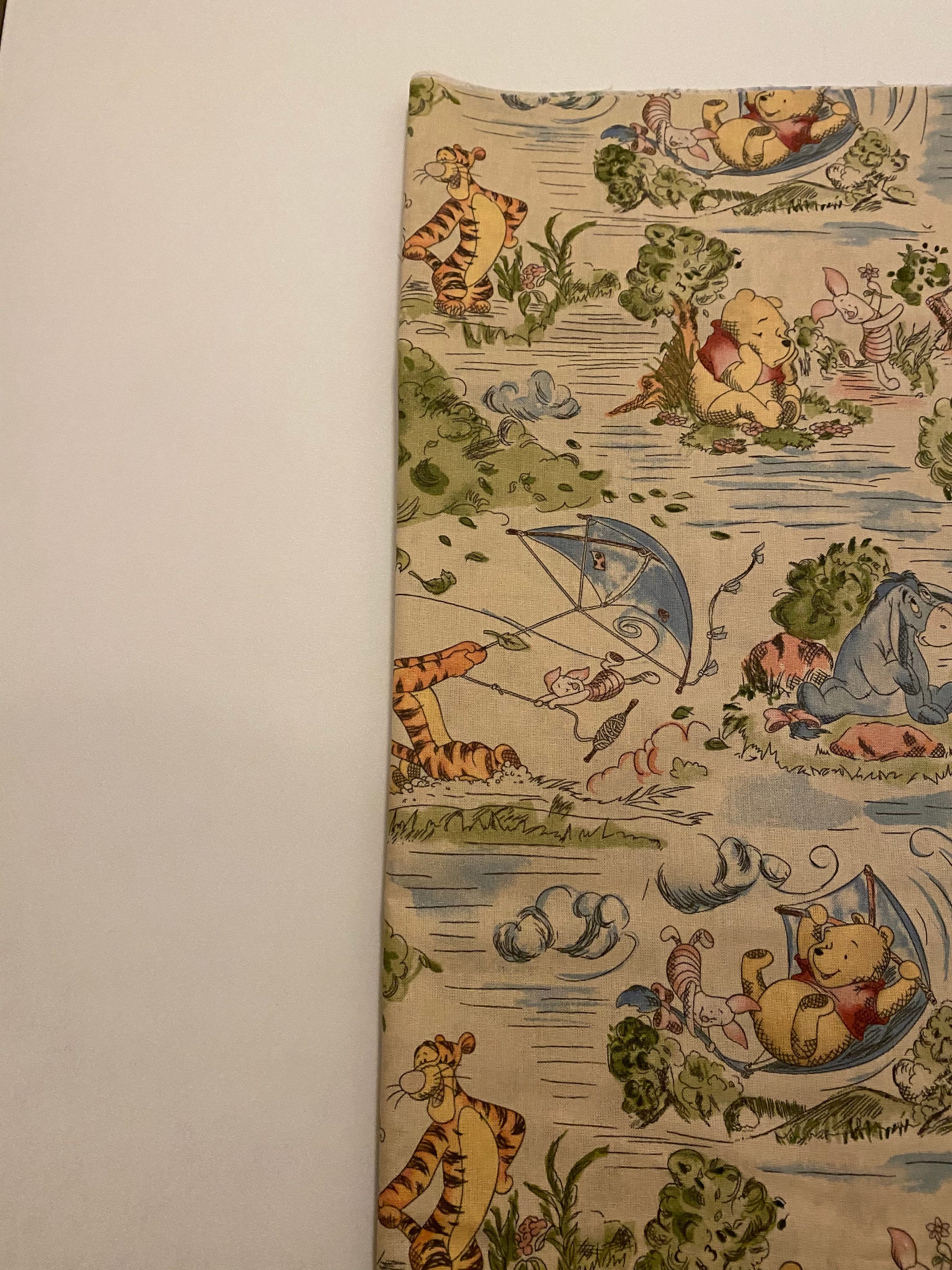 Vintage New Walt Disney Winnie The Pooh Bear & Butterflies Baby Quilt –