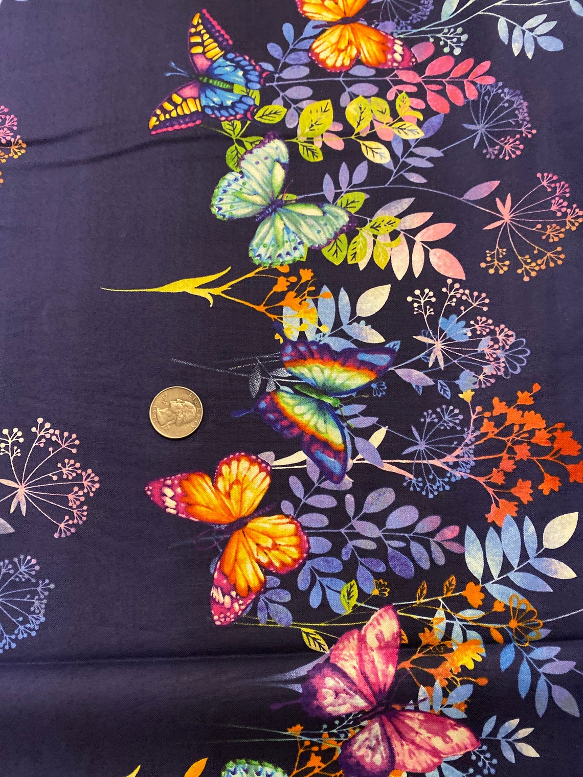 Butterfly Fabric Blue Butterfly Studio E Fabric Butterfly - Etsy