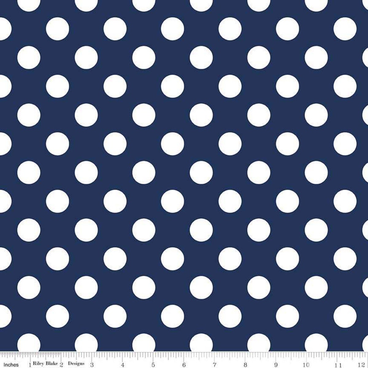 OSTO Navy with White Polka Dots Wooden Kids Clothes Hangers with