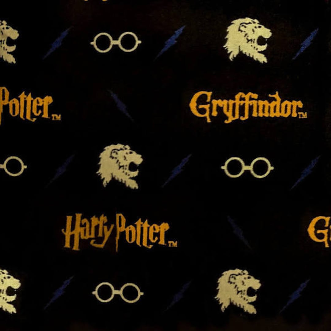 Harry Potter Fabric, Harry Potter, Gryffindor Fabric, Warners Brothers
