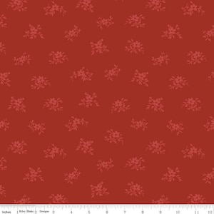 Wide back fabric, red wide back, Riley Blake, wide back floral, 108 fabric, quilt backing fabric, Perennial wide back, red 108 fabric