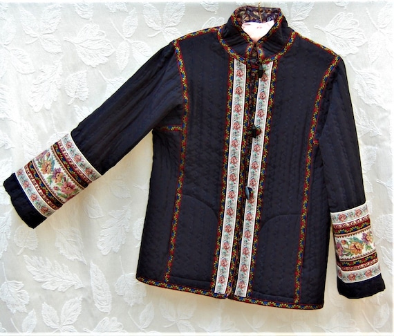 Vintage OOAK Handmade DAISY KINGDOM Ribbon Jacket… - image 1