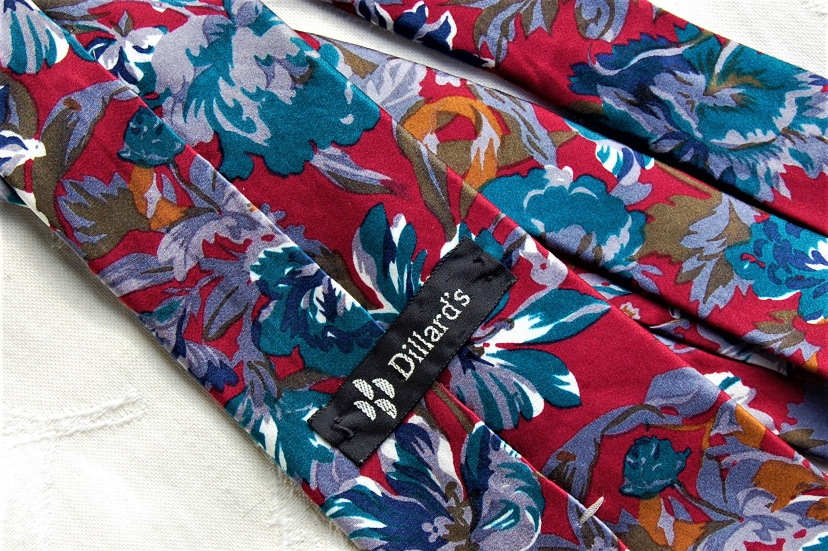 5 Vintage Silk Neckties Group -dior, Blass, Gant, Valentino