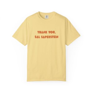 Thank You Sal Saperstein Shirt | The Studio TV Show Parody Gift | Vintage Graphic Tee | Presents for Film Geeks
