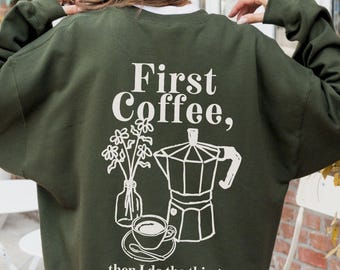 Lustiges Kaffee-Sweatshirt, Moka-Pot-Grafik, Kaffee-Liebhaber-Geschenk