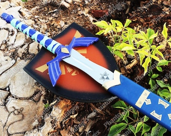 Handmade Zelda Inspired Sword & Shield – Gamer Room Decor, Cosplay Prop