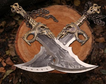Handmade Kratos Blades of Chaos Replica, GOW Gamer Gift