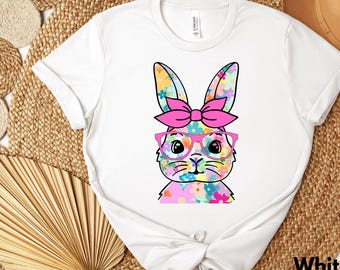 Funny Rabbit Tshirt, Farm Easter Shirt, Spring Easter Shirt, Crazy Rabbit Lady Gift, Funny Rabbit Tshirt, Animals Wearing Glasses Tee, Hoppy
