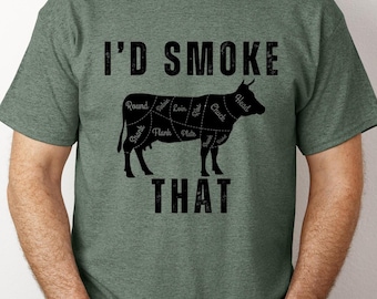 I'd Smoke That Shirt, Grill Master Gift, Pellet Smoker, Meat Smoker Grill, I Only Smoke the Good Stuff, Father's Day Gift, Pellet Grill Tee