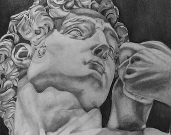 ACEO Original Pencil Art Print - David (2.5 in. x 3.5 in.)