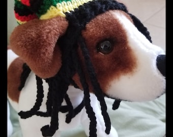 Raggae Dog Hat Crochet Pattern - PDF