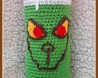 Crocheted Grump Wine Bottle Cozy Pattern PDF- Instant Download