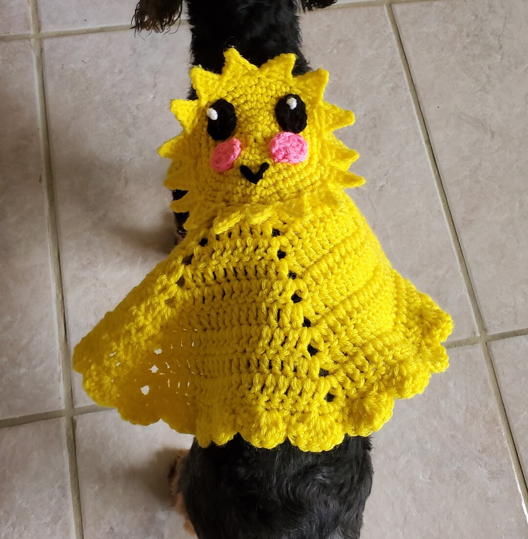 Little Miss Sunshine Small Dog Crocheted Dress Pattern PDF Etsy