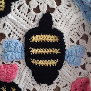 Bumble Bee Baby Afghan Crochet PDF INSTANT DOWNLOAD image 3