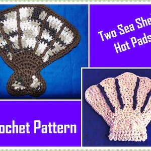 Two Sea Shell Hot Pads Crochet Pattern