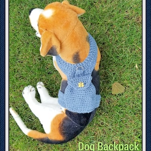 Dog Backpack and Harness - Crochet Pattern - PDF