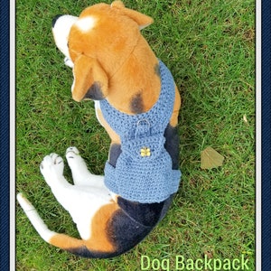 Dog Backpack and Harness - Crochet Pattern - PDF