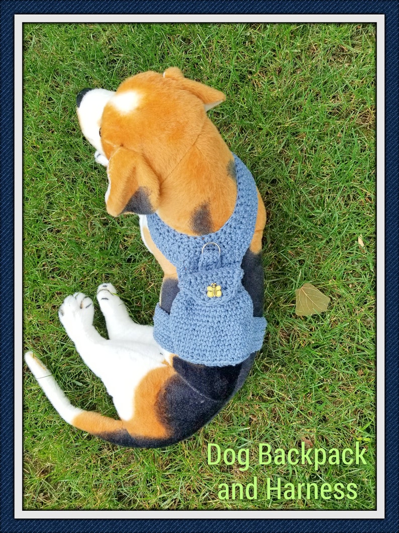 Dog Backpack and Harness Crochet Pattern PDF image 1