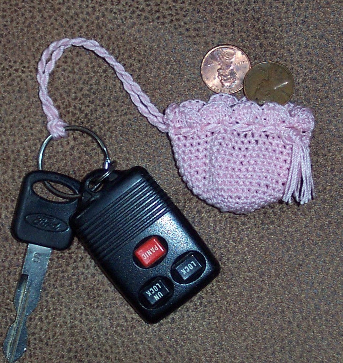 Ruffled Lace Purse with Change Purse Key Fob Crochet Pattern Etsy