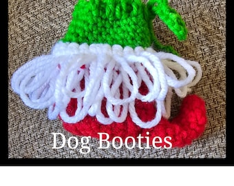 Mean Green Pet Booties Crochet Pattern - PDF