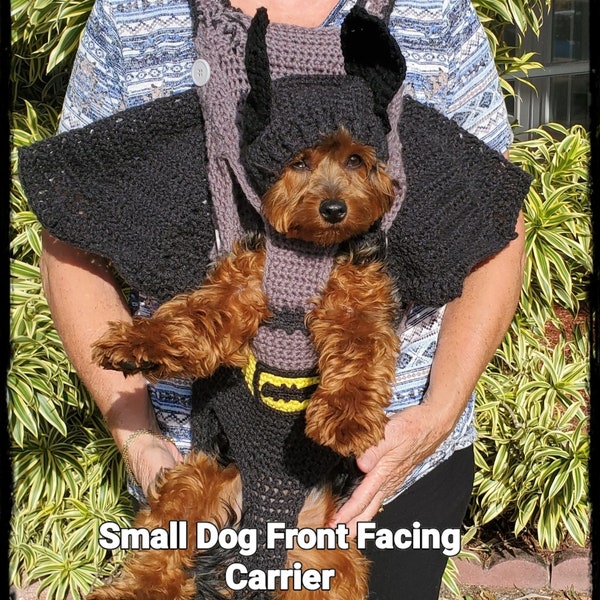 Front Facing BatDog  Small Pet Carrier - PDF