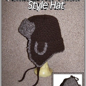 Adult Elmer Fudd Style Hat Crochet Pattern PDF - INSTANT DOWNLOAD.